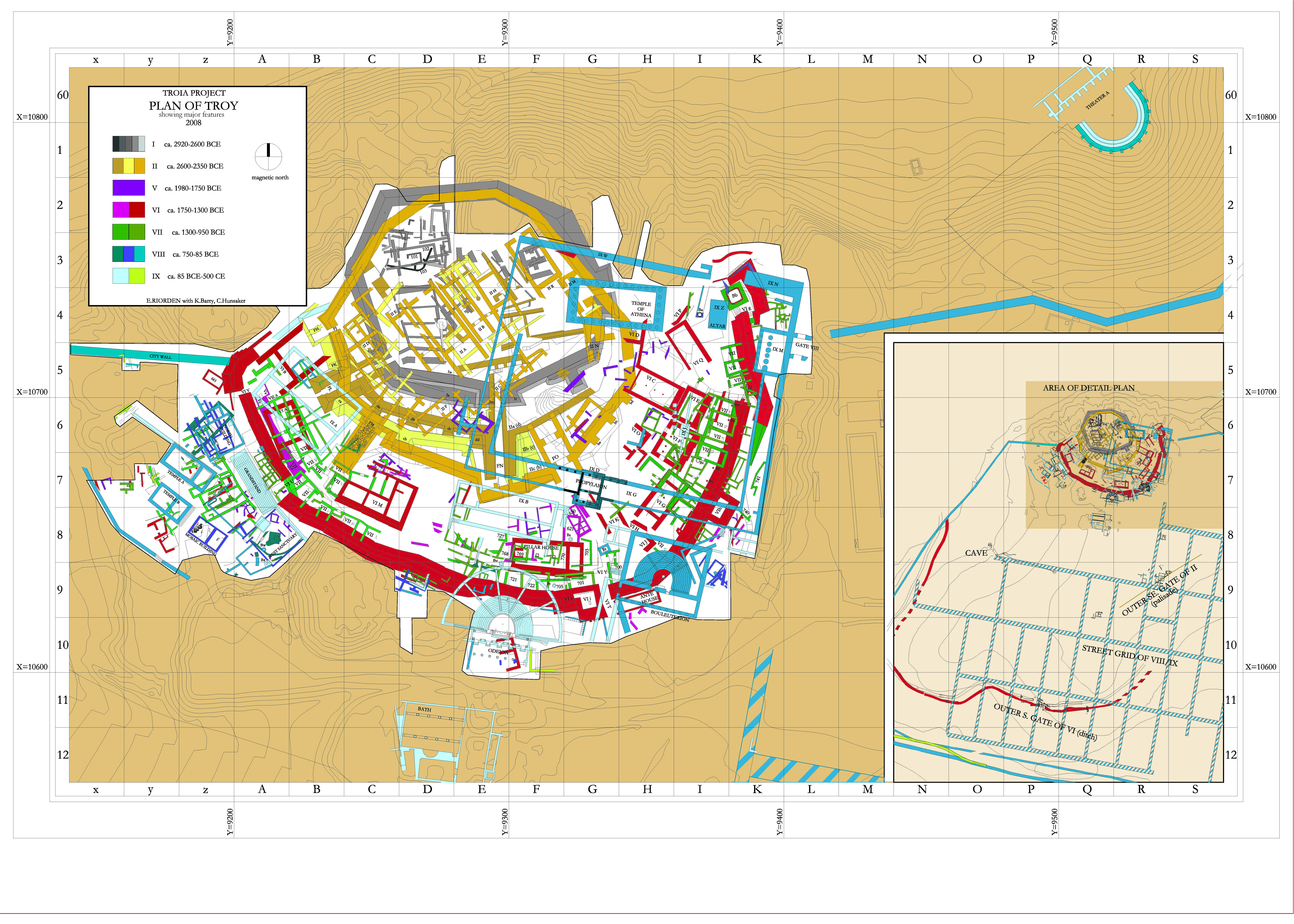 Plan of Troy I-IX