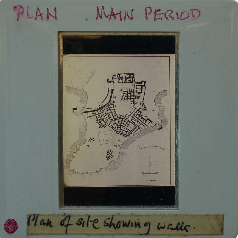 Inked plan of Ayia Irini with building details.