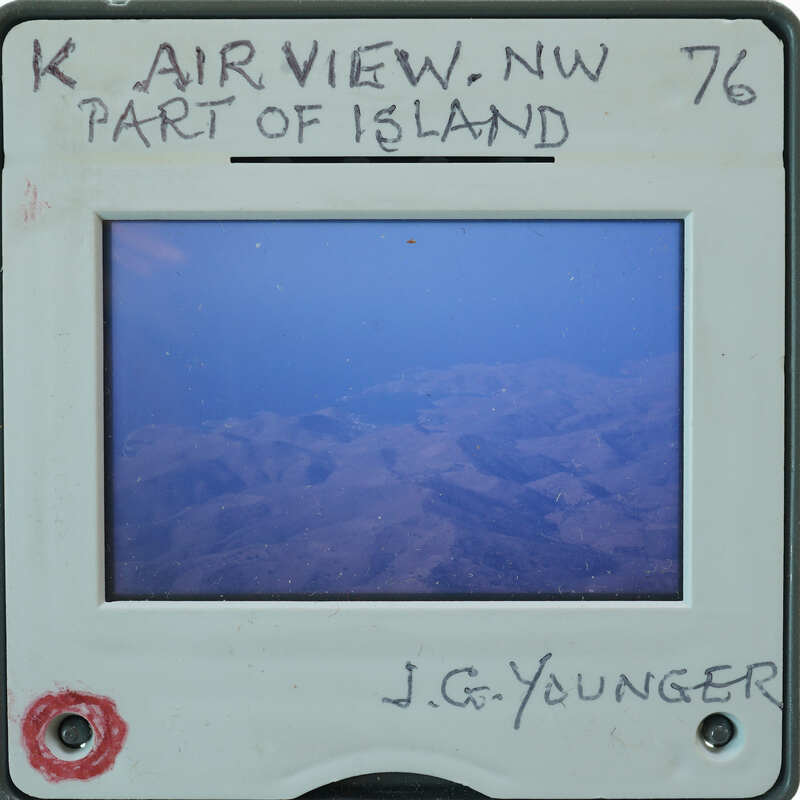 Aerial view of a corner of the island of Kea.