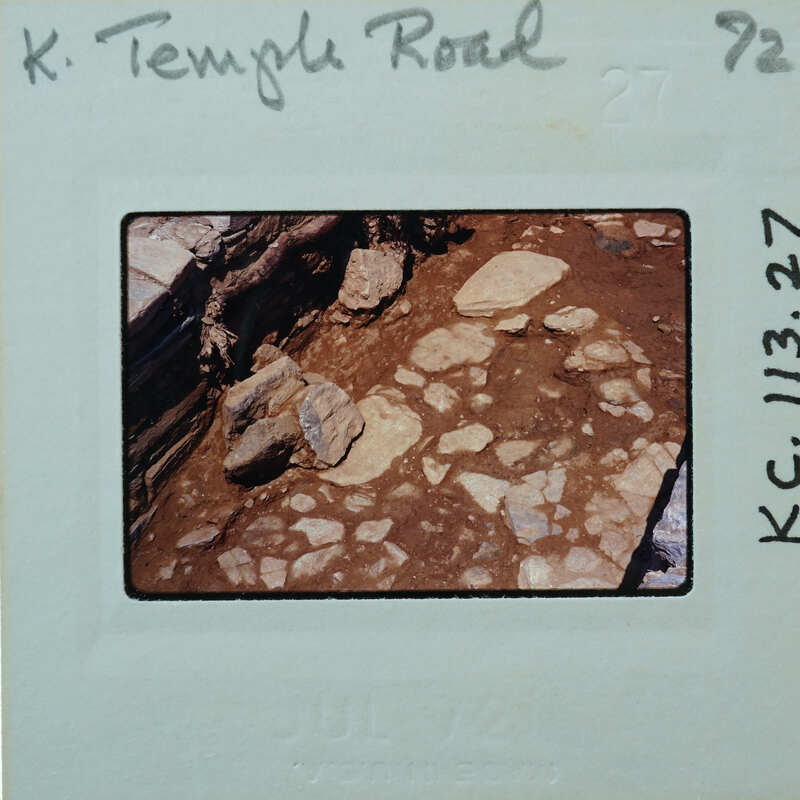 Parallel wall with surface between them.