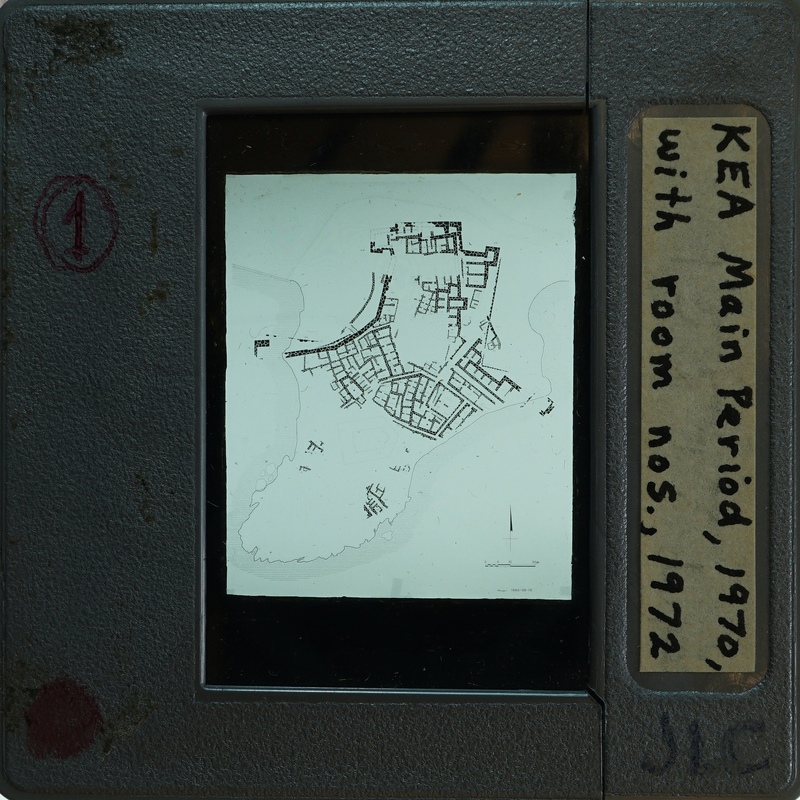 Inked plan of Ayia Irini, labeled "KEA Main Period, 1970".