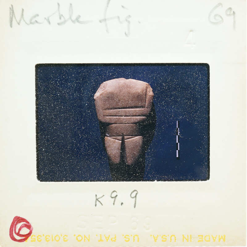 Torso of stylized Cycladic Figurine fragment.