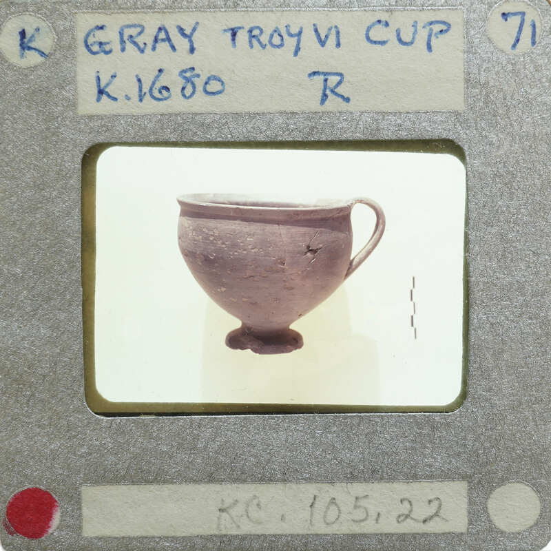 Gray cup (K.1680) in profile.
