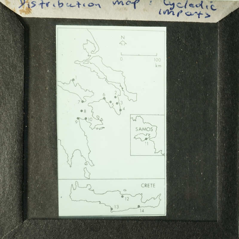 Map of Greece with annotations and distribution map overlay.