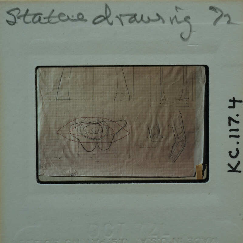 A photograph of a piece of paper with hand-drawn sketches and annotations, possibly related to an experiment or design.