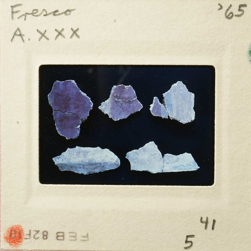 A photograph showcasing ancient pottery shards with varying colors and textures.