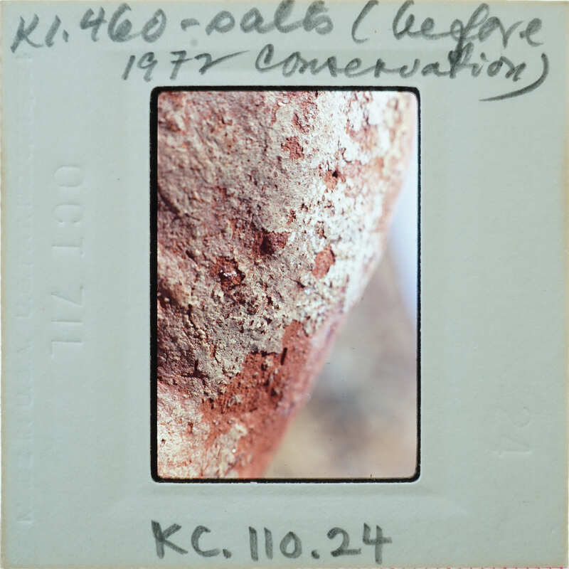 Detail of terracotta breast fragment from side K1.460.