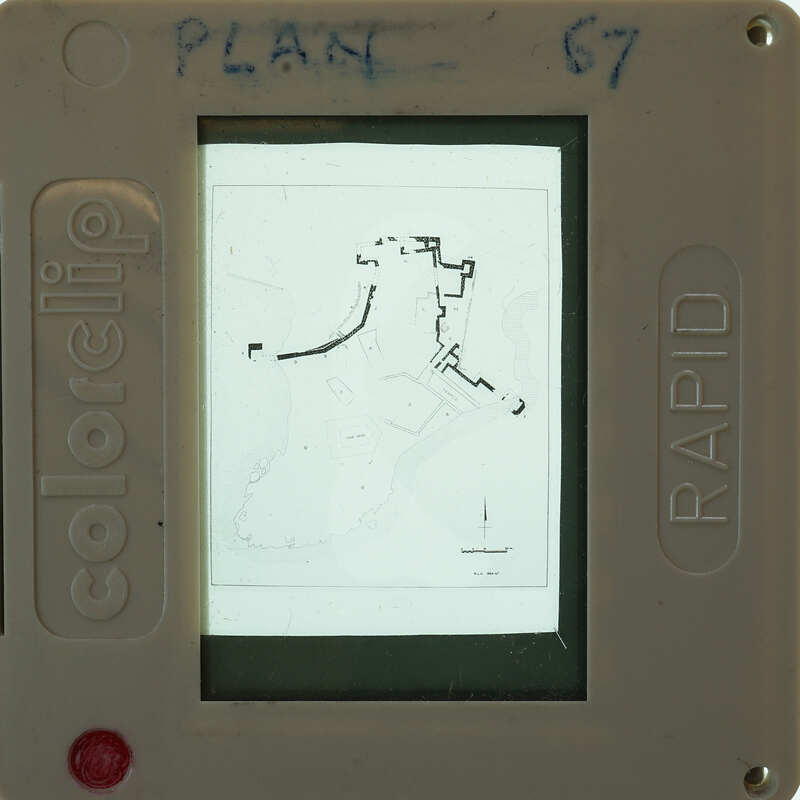 Inked plan of wall on north side of Ayia Irini.