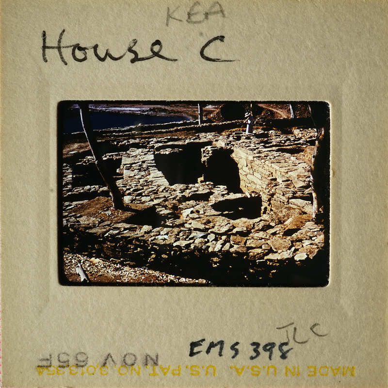 Stone ruins with vegetation, possibly an ancient archaeological site.