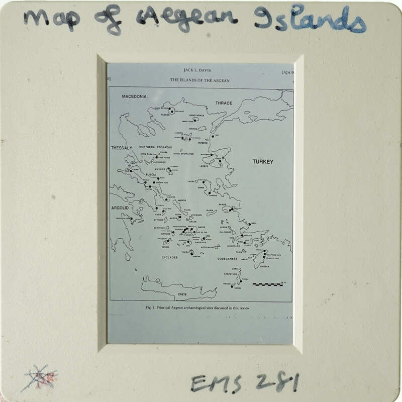 Map of Aegean Islands with Greece and Turkey labeled.