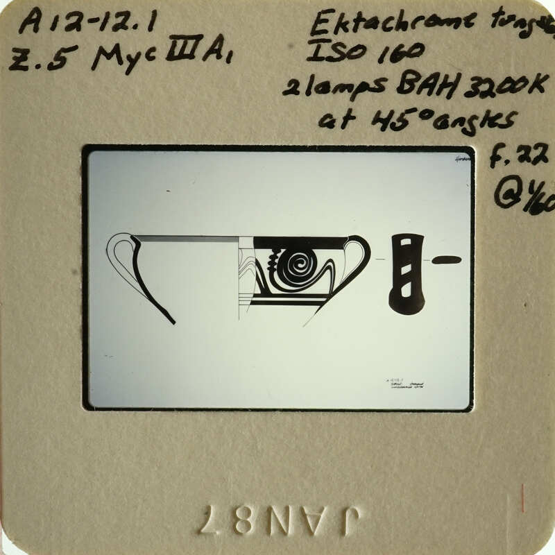 Photograph of drawing of Mycenaean pot.