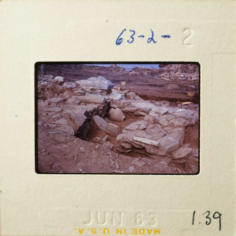 Ancient ruins with stone walls and dirt ground, photographed on June 6, 1983.