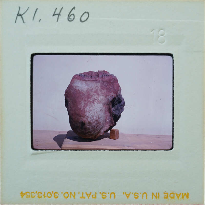 Detail of terracotta breast fragment from side K1.460.