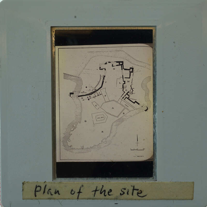 Inked plan of Ayia Irini with outer wall highlighted.