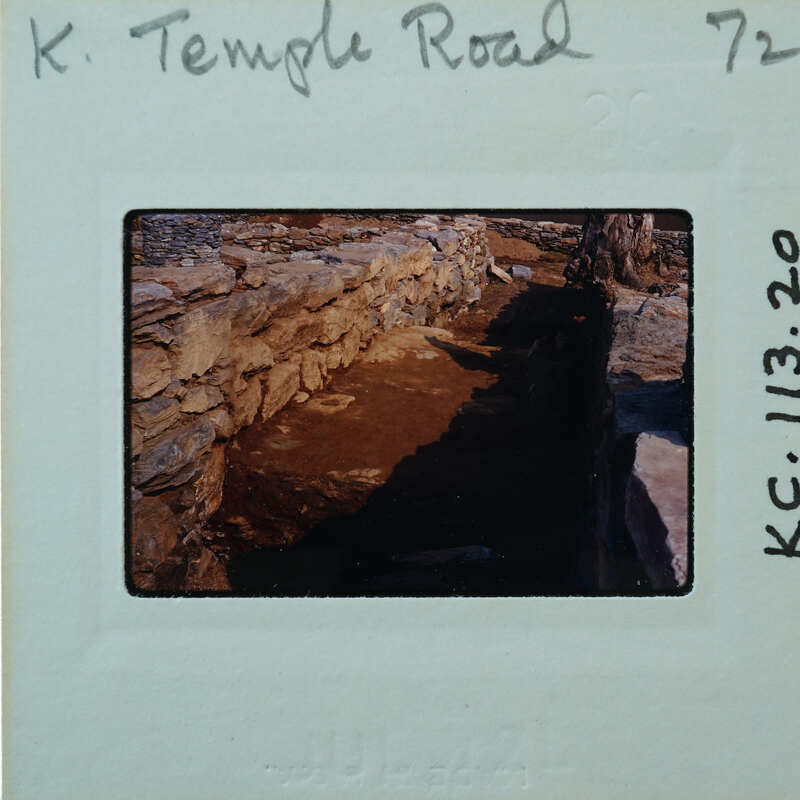 Parallel wall with surface between them.