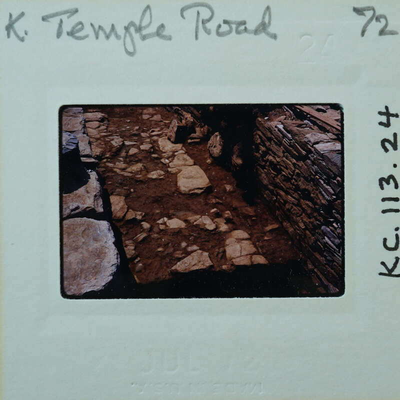 Parallel wall with surface between them.