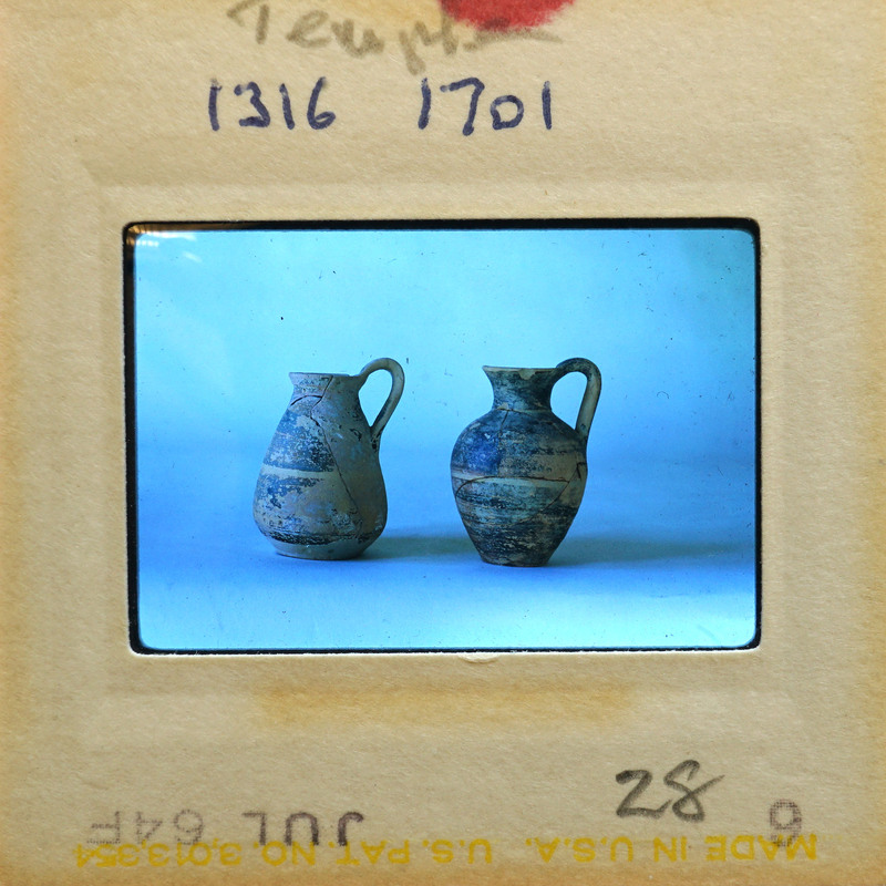 Two jugs showing handles in profile K.1316, K.1701.