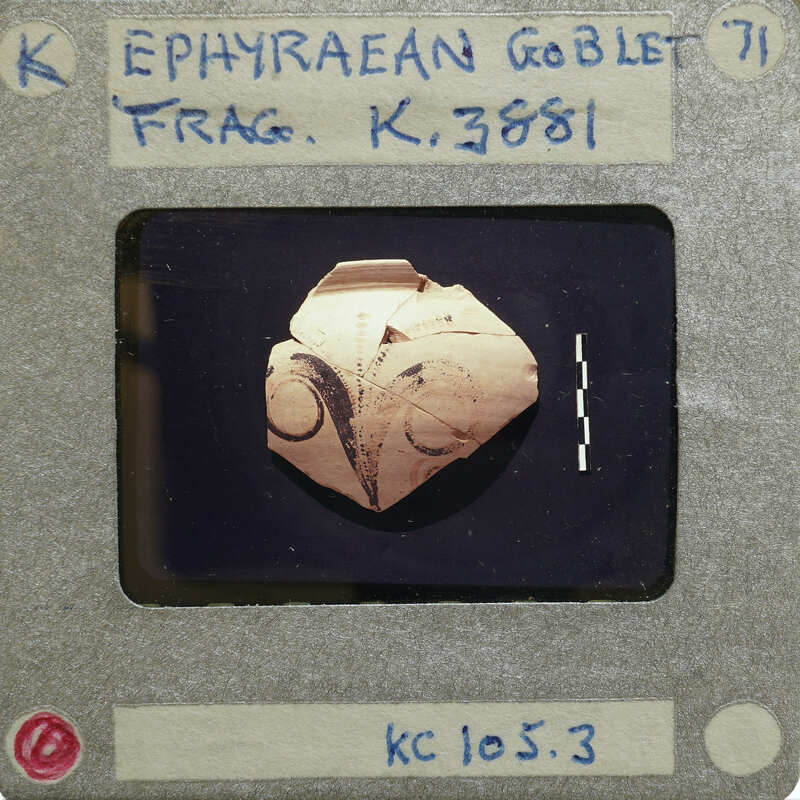 Several joined painted vase fragments of K.3881.