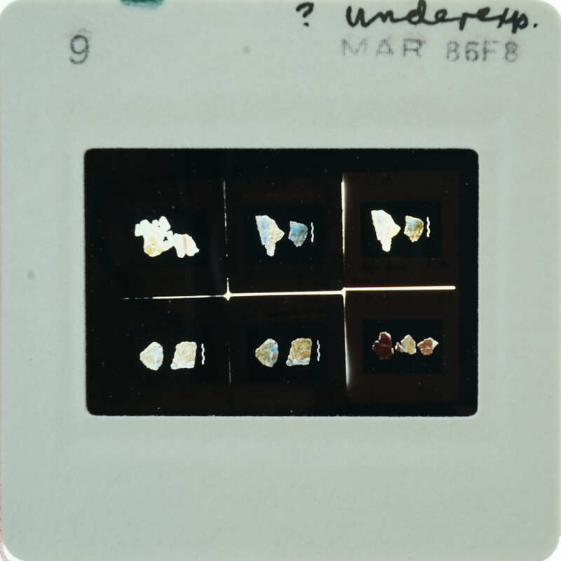 A slide with images of frescoes.