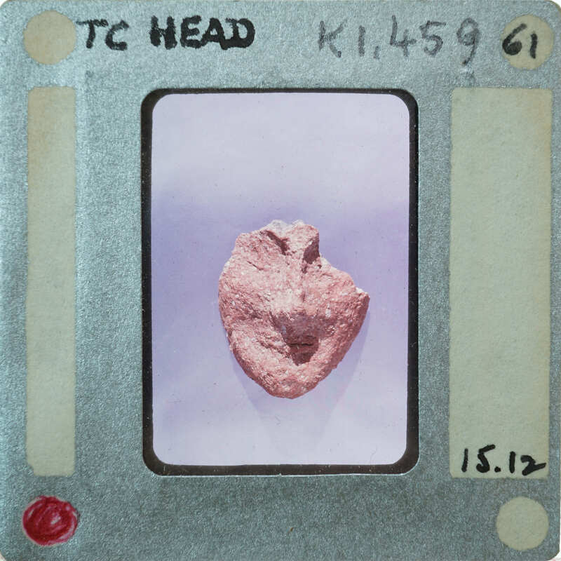 Fragment of terracotta face showing lower half K1.459.