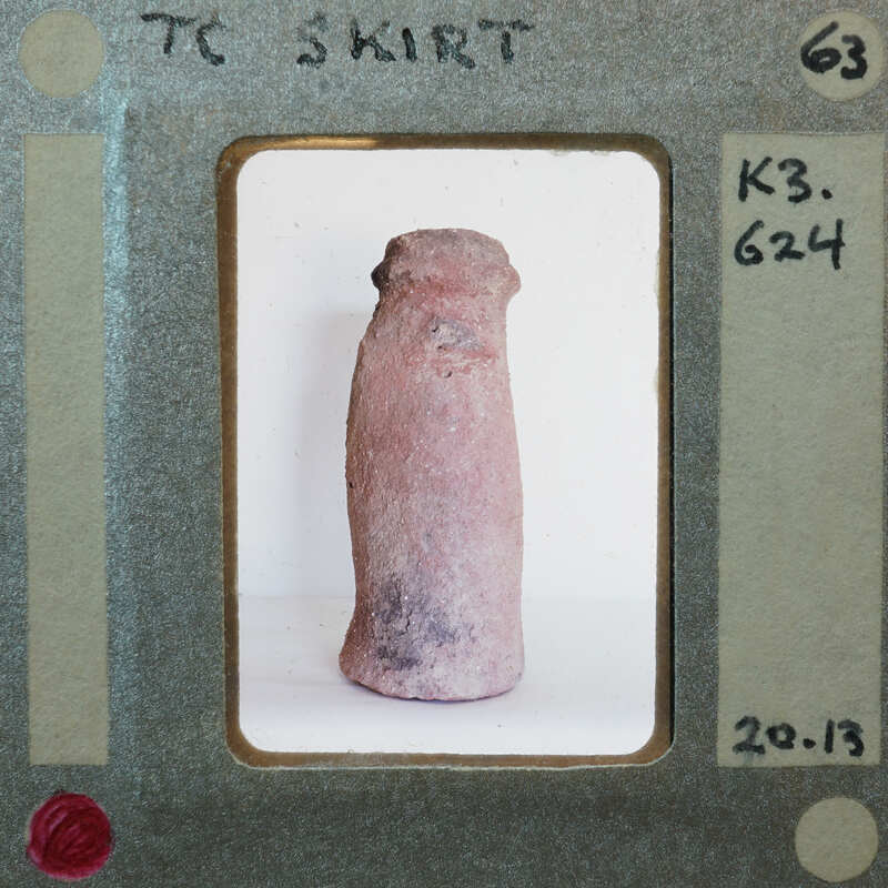 Terracotta figurine fragment of skirt K3.626.