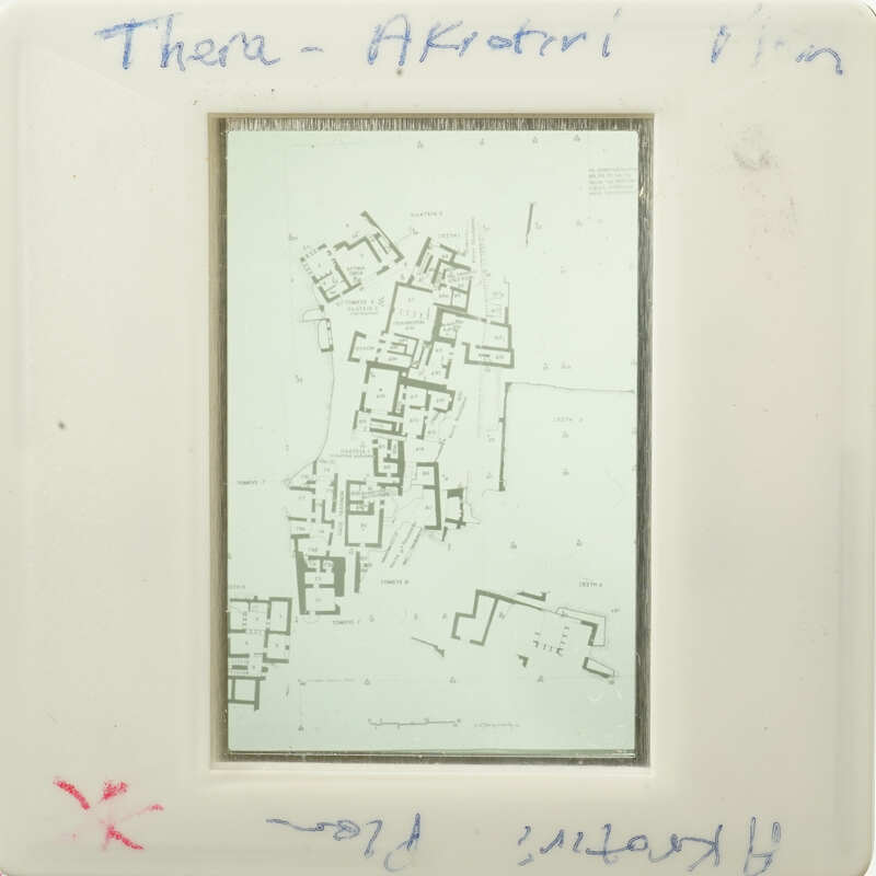 Old map displayed on a white card with black border.