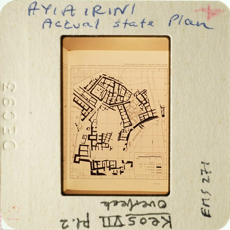 Old map with handwritten notes on top and bottom, possibly related to AYARI PLAN.