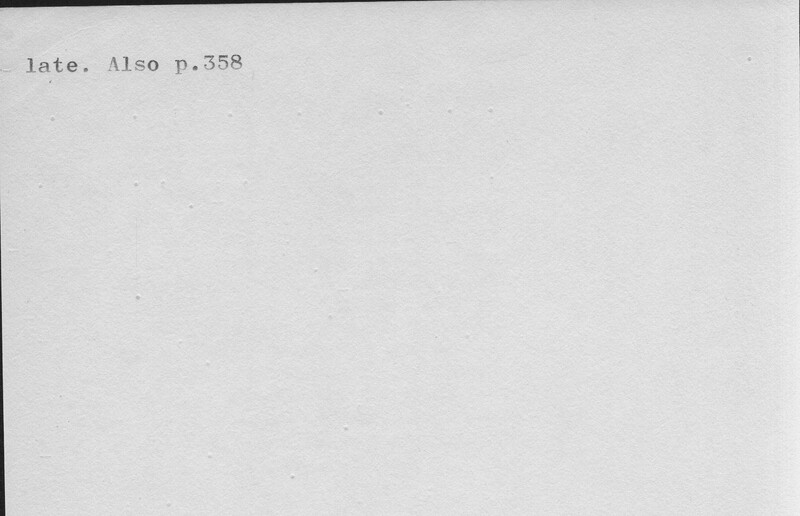 Index card with typed and handwritten information, sometimes including a sketch, of pottery from an excavation.