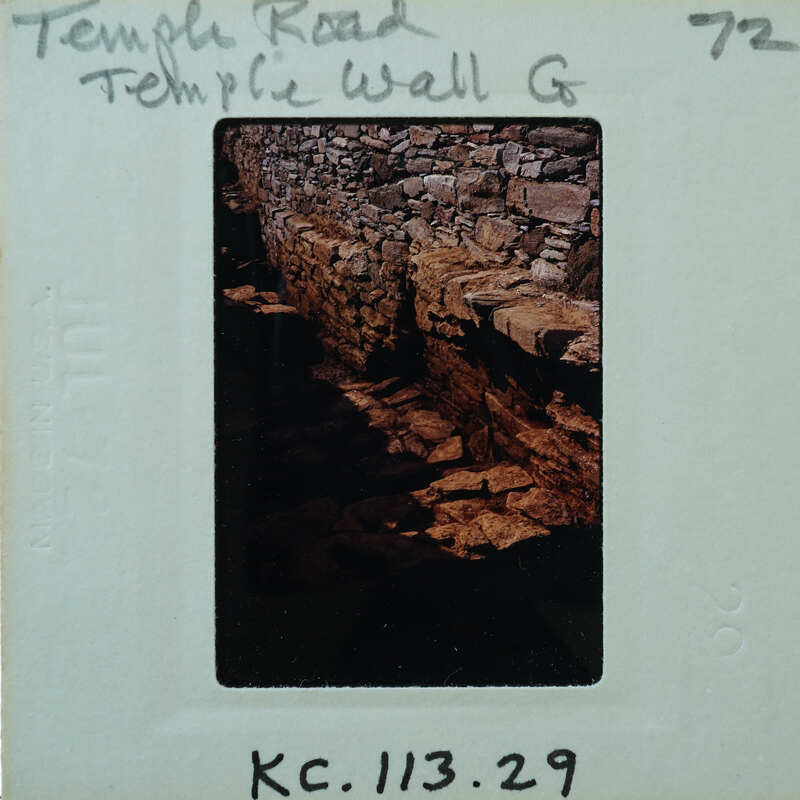 Stone wall and floor surface.