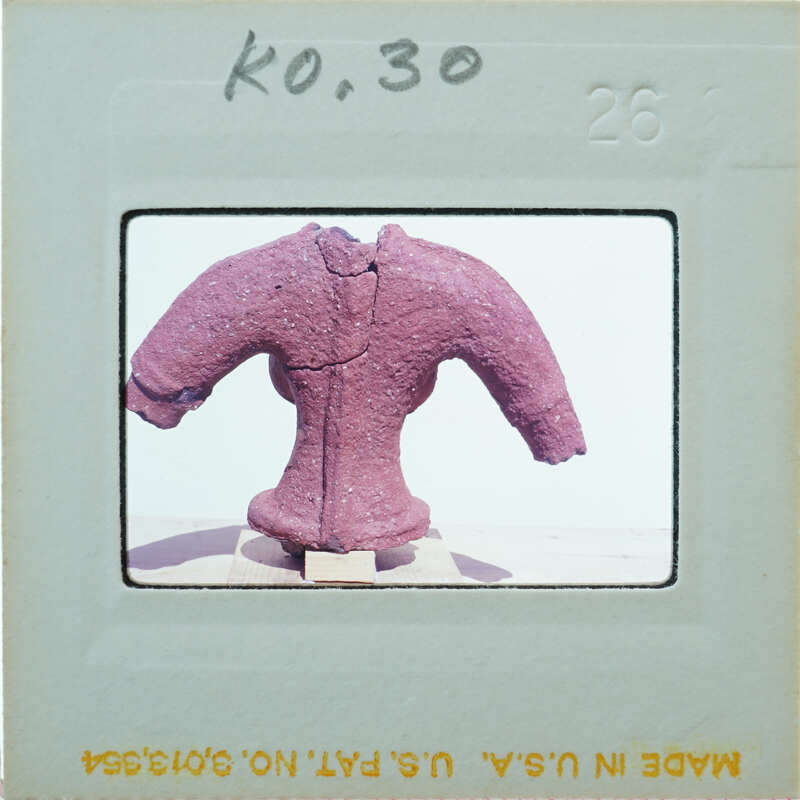 Torso of terracotta figurine from back K0.30