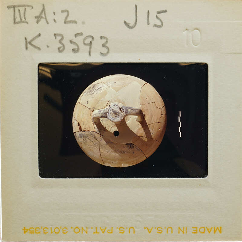 Reassembled Mycenaean stirrup jar from the top K.3593.