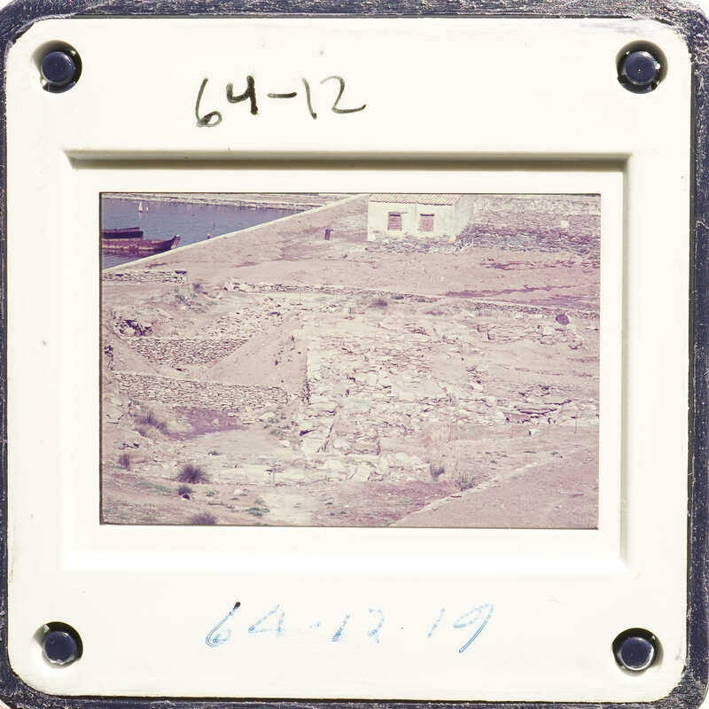 Old photograph with writing on mount and dated April 12, 1964.