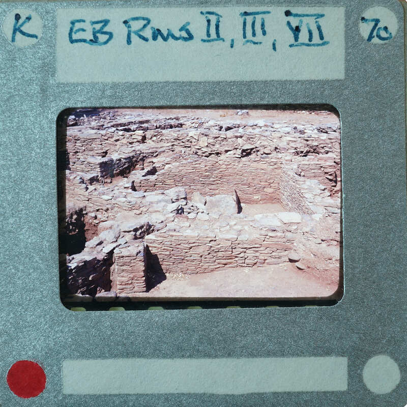 Several stone walls of various rooms.