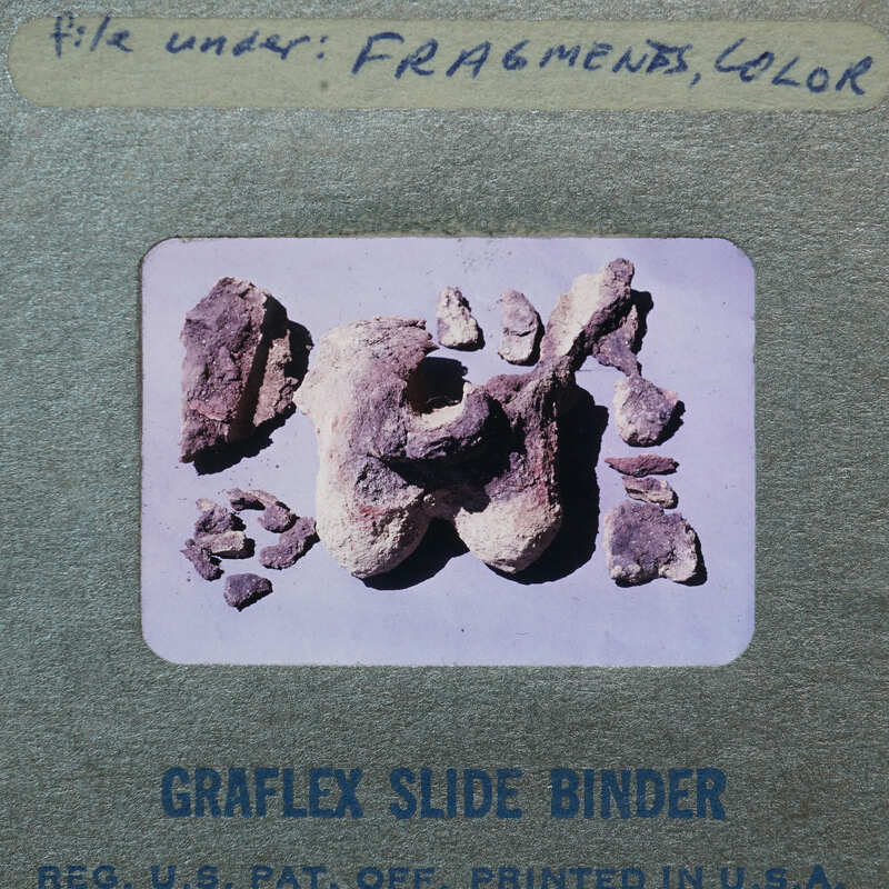 Clay fragments of various types.
