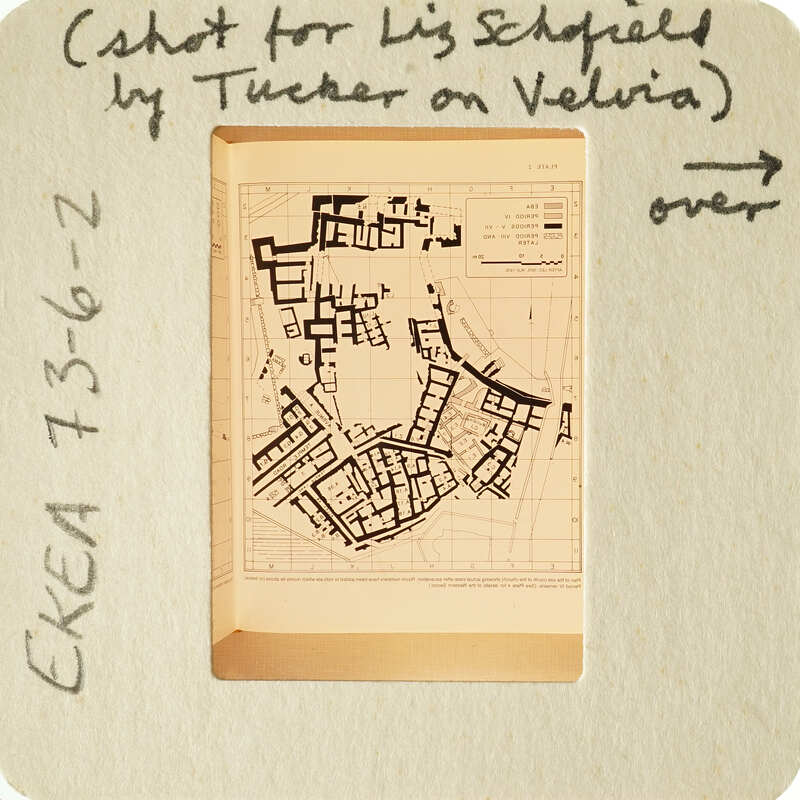 Old map with handwritten notes on top and bottom, possibly related to AYARI PLAN.