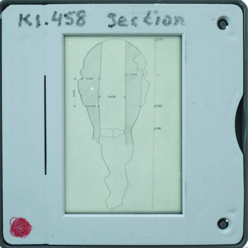 Drawing of section view of K1.458.