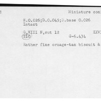 Index card with typed and handwritten information, sometimes including a sketch, of pottery from an excavation.