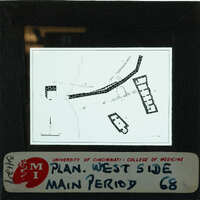 Inked plan of buildings on the western side of Ayia Irini.