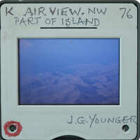 Aerial view of a corner of the island of Kea.