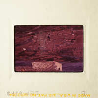 Slide with a photo of an abandoned building and a hillside.