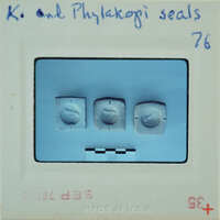 A photos of Phylakopi Seals.