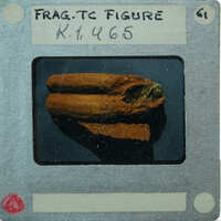 Detail of terracotta figurine fragment with coiled clay K1.465.