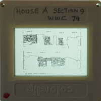 Two section plans of the walls of House A.