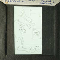 Map of Greece with annotations and distribution map overlay.