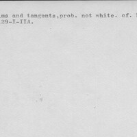 Index card with typed and handwritten information, sometimes including a sketch, of pottery from an excavation.