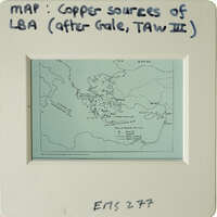 Map showing copper sources in LBA, with annotations and labels.