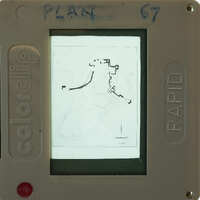 Inked plan of wall on north side of Ayia Irini.