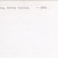 Index card with typed and handwritten information, sometimes including a sketch, of pottery from an excavation.