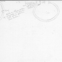 Index card with typed and handwritten information, sometimes including a sketch, of pottery from an excavation.