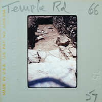 Parallel wall with surface between them.